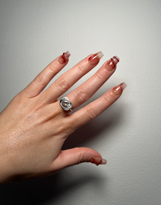 'Minky Marble' Gel Press On Nails